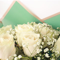 Elegance Bouquet - White Roses - TCS SentimentsExpress