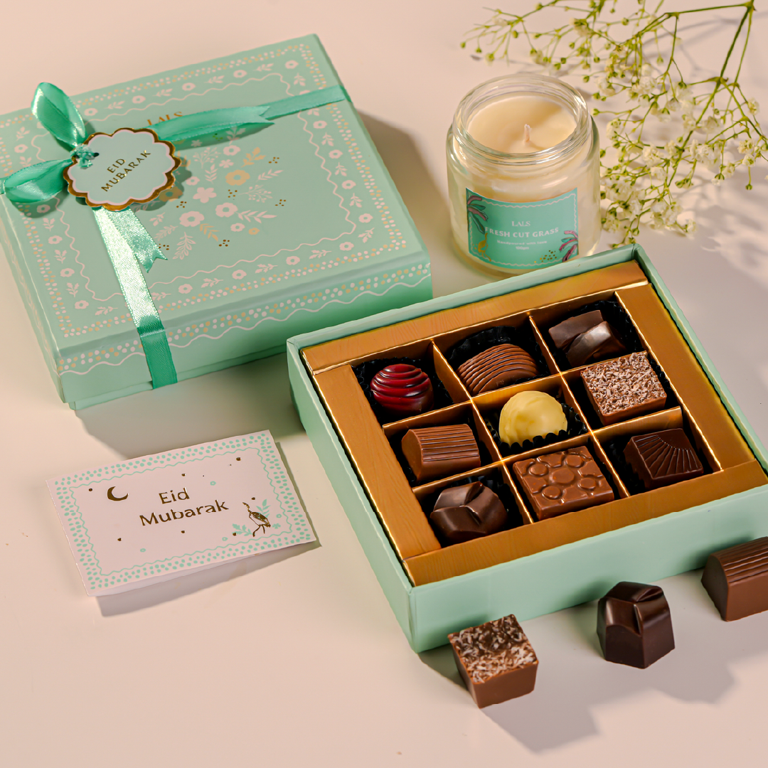 Mint Mosaic Box of 9 Pcs