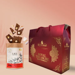 Royal Treasure Box With Nougat in Milk Chocolate Bark by Lals - TCS SentimentsExpress