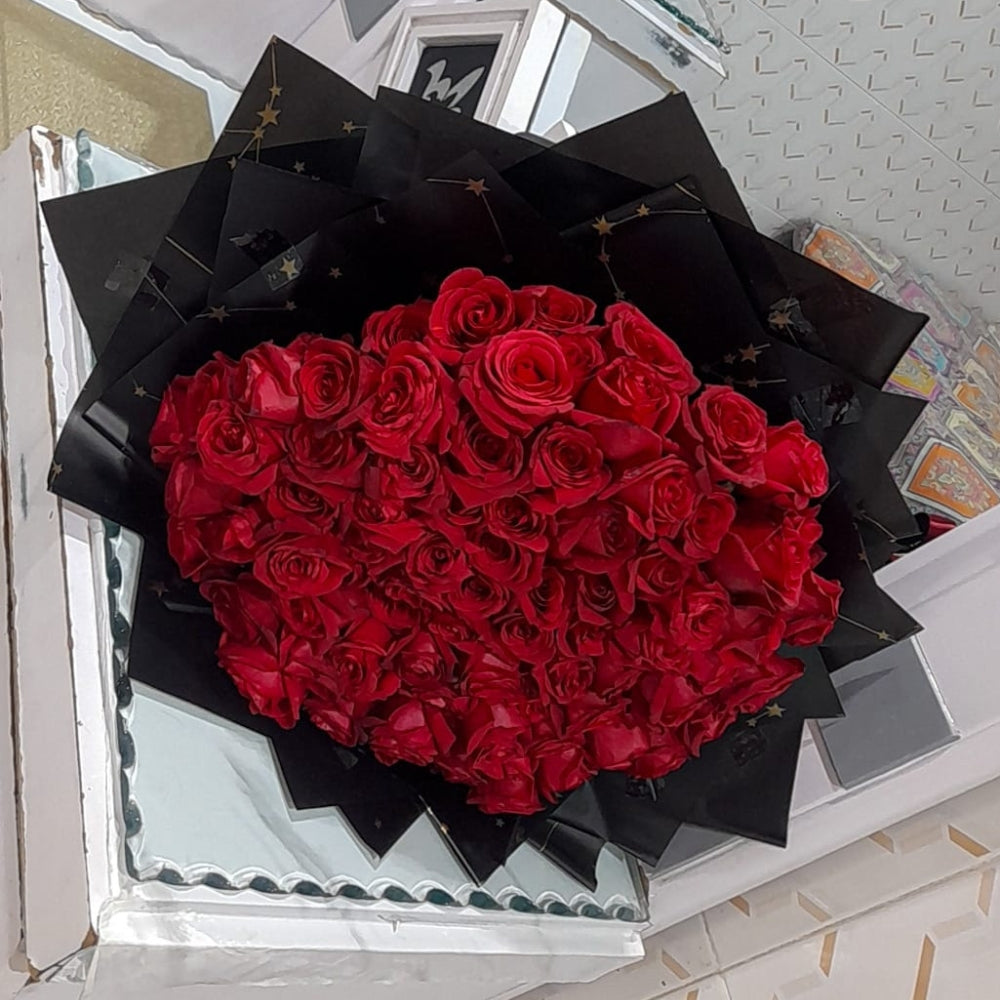 A Hundred Wishes - Roses in a Bouquet - TCS SentimentsExpress