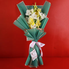 Vibrant Combo - Yellow Glads and Black Forest Cake - TCS SentimentsExpress