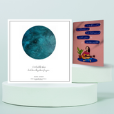 He's My Best Friend - Mirror Card With Arctic Winter Star Map