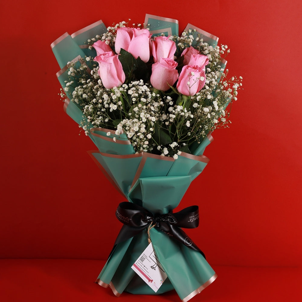 Pink Dream Bouquet - Pink Roses - TCS SentimentsExpress