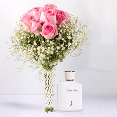 White Musk By J. With Hues Of Pink Roses