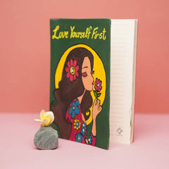 Love Yourself First - Hand Painted Diary
