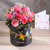 In Harmony - Pink Roses and Chrysanthemums