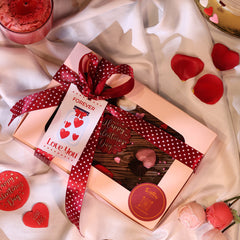 Valentine's Day Chocolate Brownies Gift Box - 6 Premium Fudge Brownies