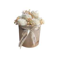 Blossom Scented White Peonies in Velvet Bloom Pot