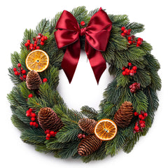 Crimson Citrus Wreath - UK