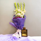 Zarar with Purple Bouquet Twist for him - TCS SentimentsExpress