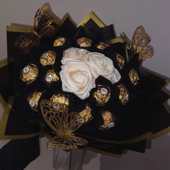 Enchanted Elegance Ferrero Rocher Bouquet - TCS SentimentsExpress