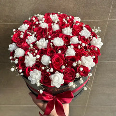 Eternal Love Candle & Rose Bouquet