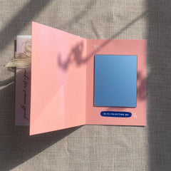 He's My Best Friend - Mirror Card With Arctic Winter Star Map