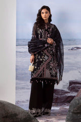 Sana Safinaz - M252-014A-CT - Woven Net - 3 Piece - Unstitched