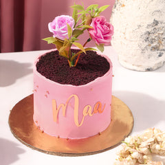 Mother’s Day Pink Pot Bento Cake with Gajra Pair