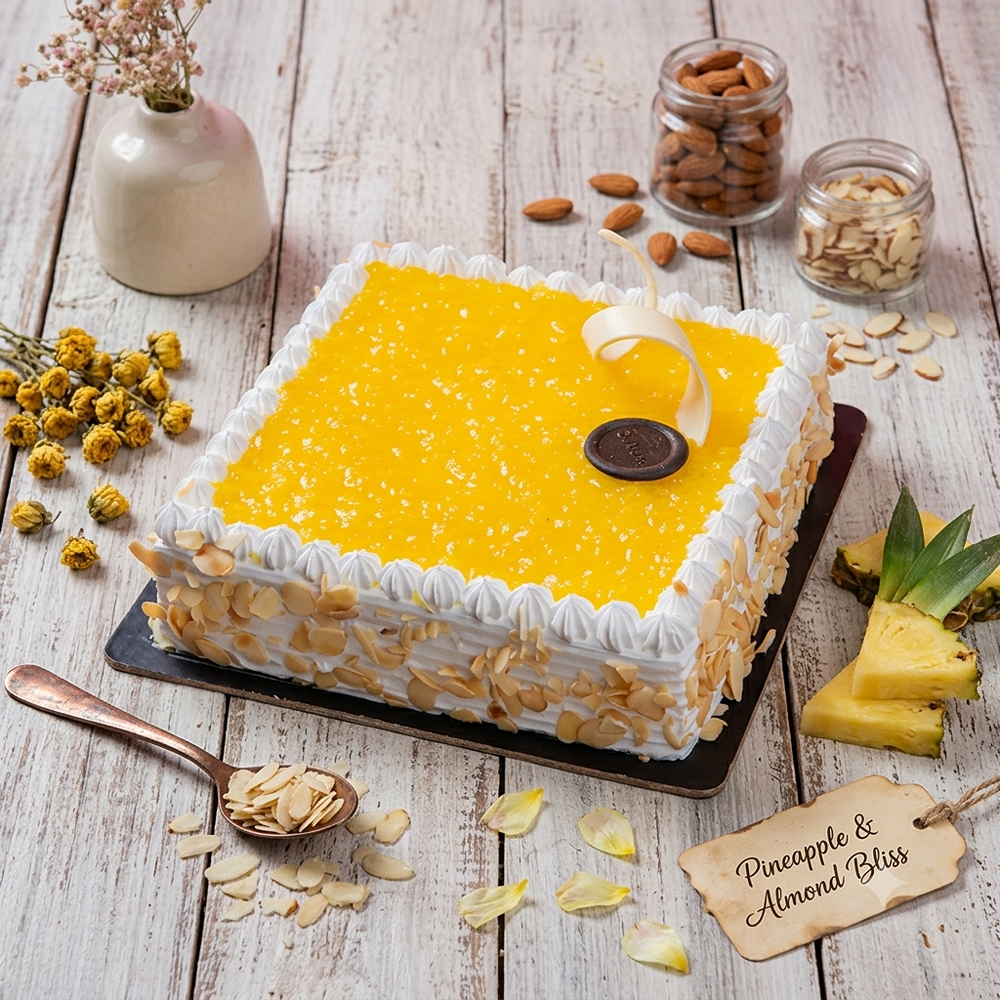 Pineapple Square Cake 4 LBS