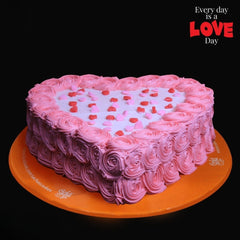 Pink Heart Cake (2 lbs)