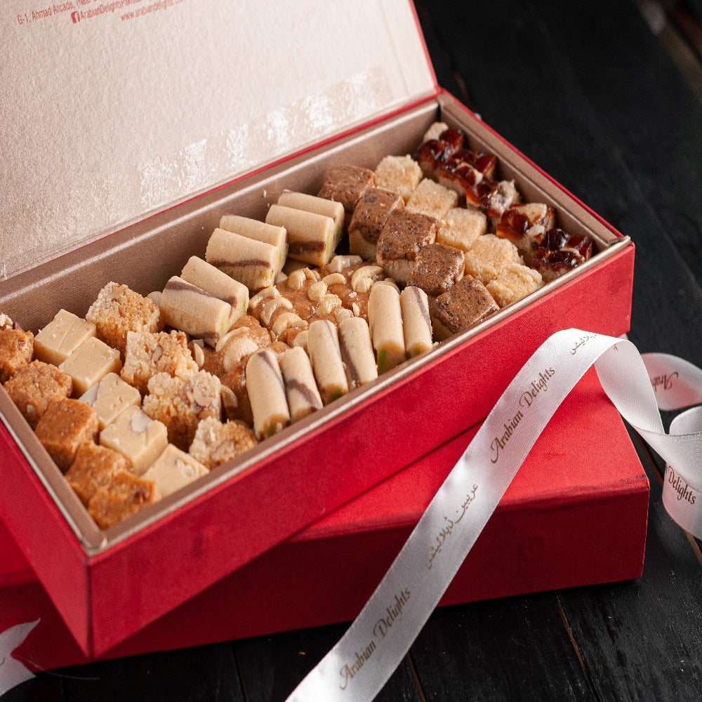 Pakistani Mixed Mithai 1.5 Kg - Premium Box - Arabian Delights - TCS SentimentsExpress