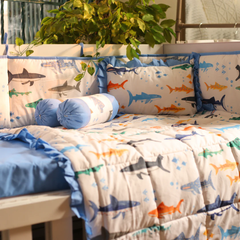 Shark- Crib Bedding Set
