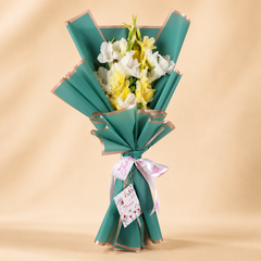 Vibrant Bouquet - Yellow Gladiolus