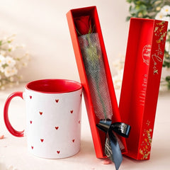 All Heart Mug & Single Rose