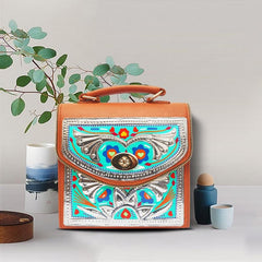 Chamak Patti Cross Body Bag - Coral by Urban Truck Art