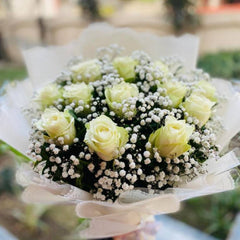 White Embrace Bouquet - TCS SentimentsExpress
