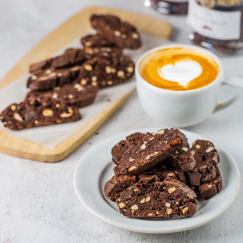 Chocolate Almond Biscotti - TCS SentimentsExpress