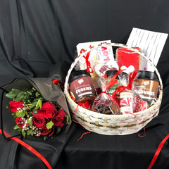 Romantic Delights Round Basket