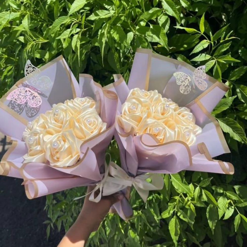 Hand-Made Silk Roses - TCS SentimentsExpress