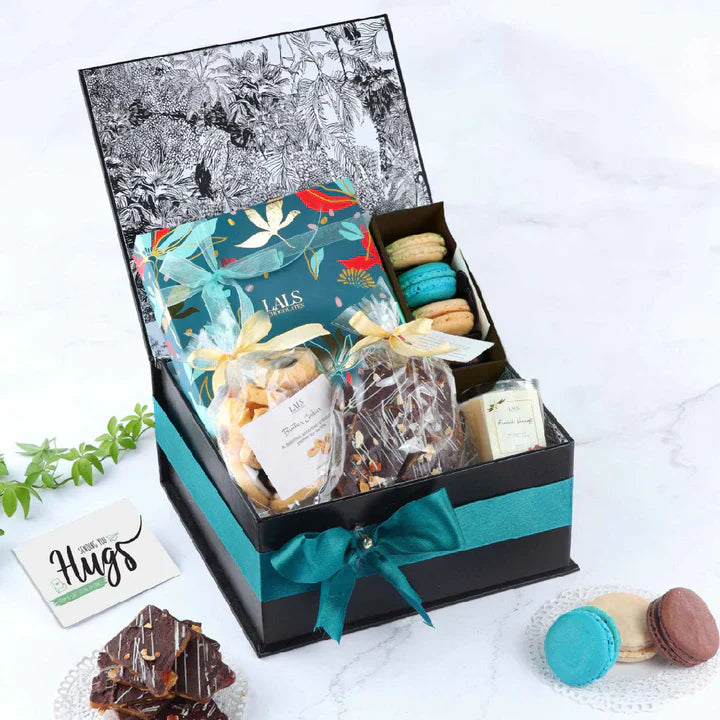 Black Toile Hamper by Lals - TCS SentimentsExpress