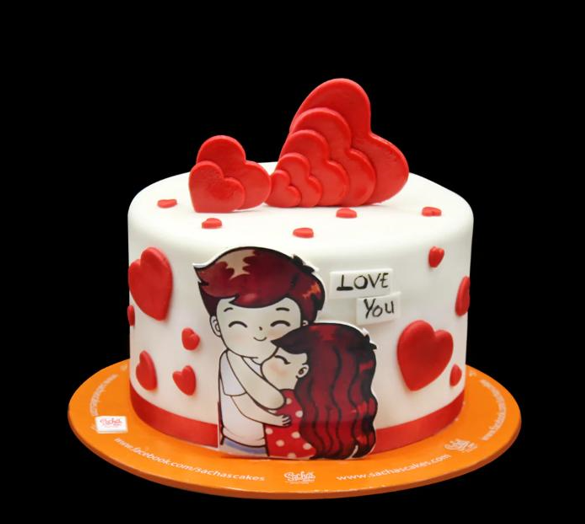 Love You Always Cake by Sacha&