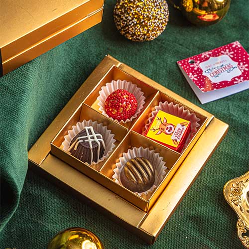 Mari Gold Christmas Box of 4