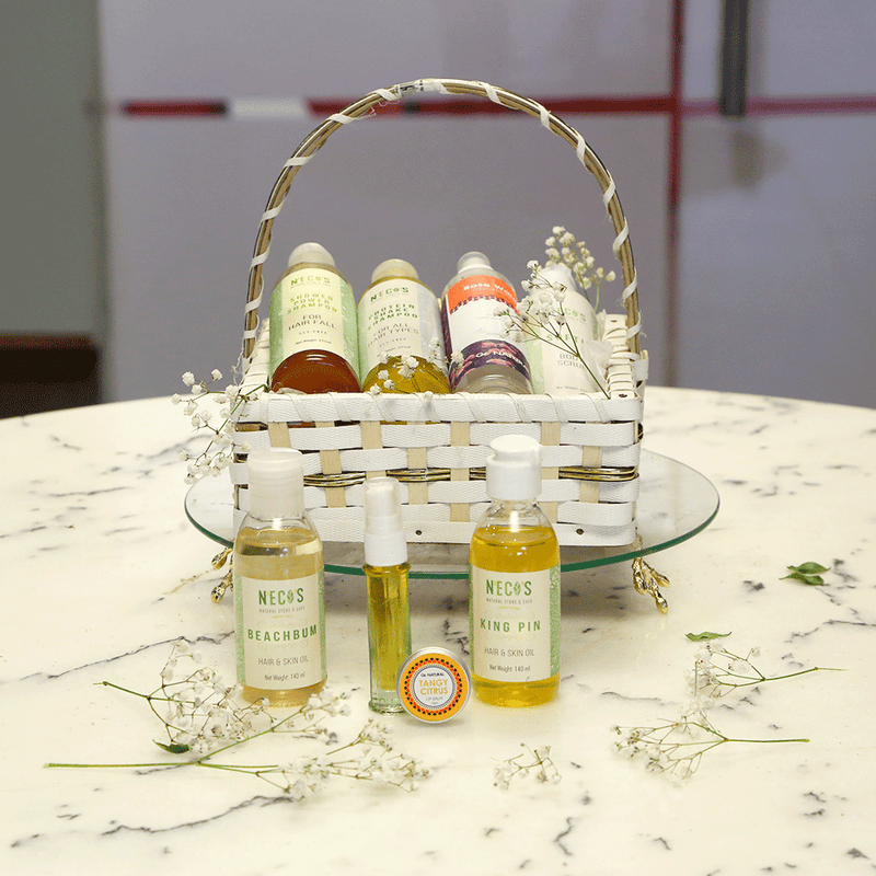 Just for them -  Organic Self Care basket by Neco&