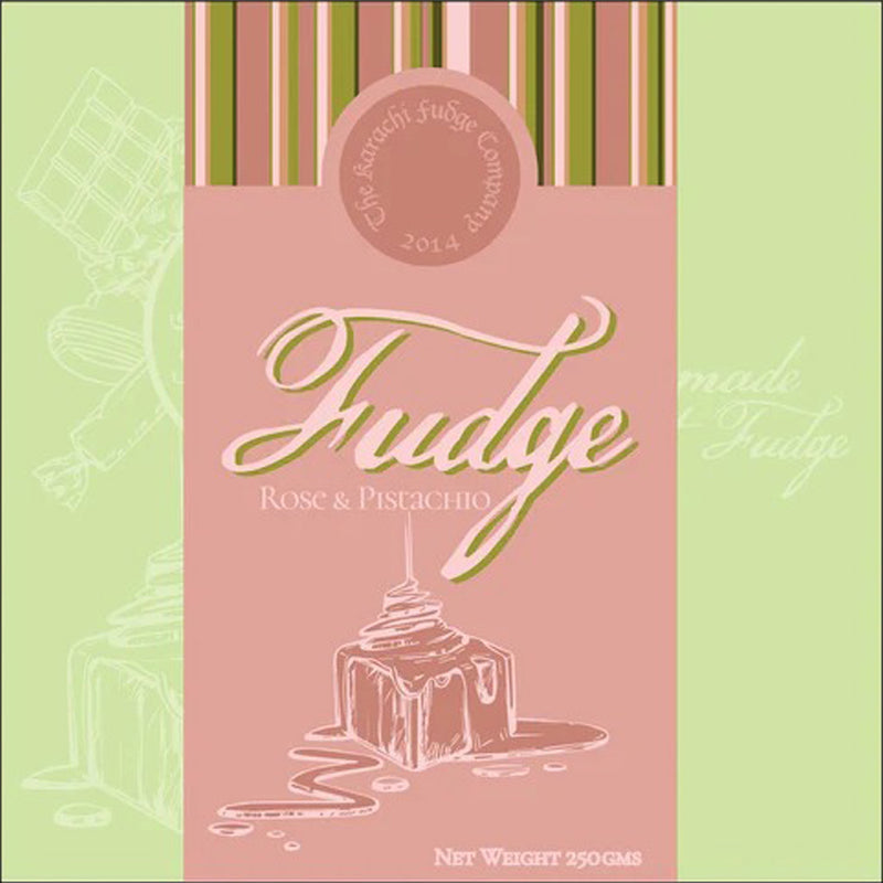 Rose & Pistachio Fudge  - 250gms by Karachi Fudge Company
