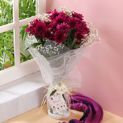 Sacha's Gift Voucher With  PASSIONATE PURPLE BOUQUET