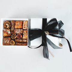 Baklava & Barfi Black & White Gift Box by Coffee Planet