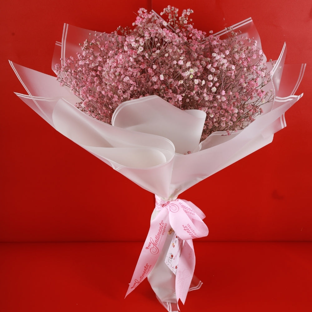 Pink Gypso Sensation Bouquet - TCS SentimentsExpress