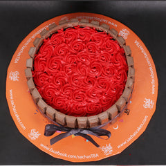 Rose Kit-Kat Cake 3LBS By Sacha's - TCS Sentiments Express