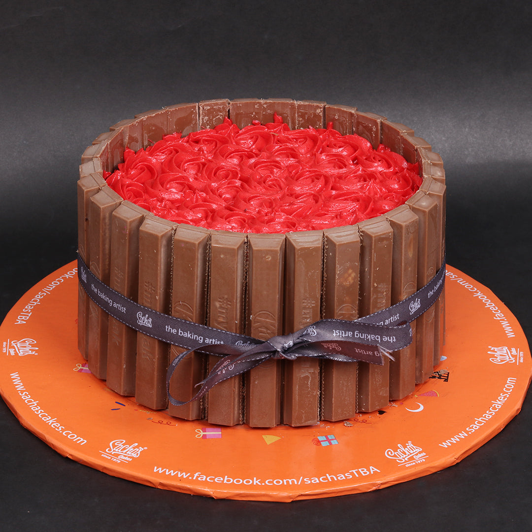 Rose Kit-Kat Cake 3LBS By Sacha's - TCS Sentiments Express