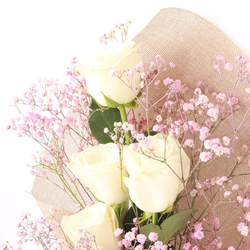 Dreamland Bouquet - White roses