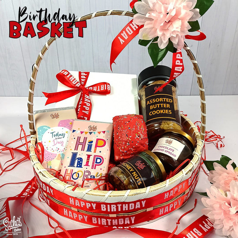 Birthday Round Basket
