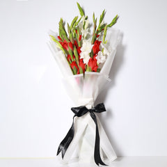 Gift for her - Multani 2 PC suit and Glads Bouquet Combo