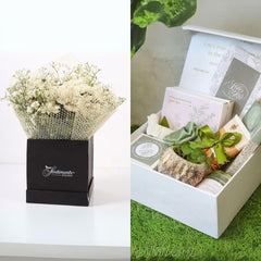 Gift box - Evergreen With Whimsical White