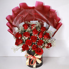 Red Roses Box - TCS SentimentsExpress
