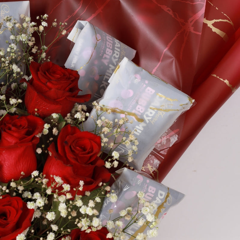 Pink/Red Roses Box