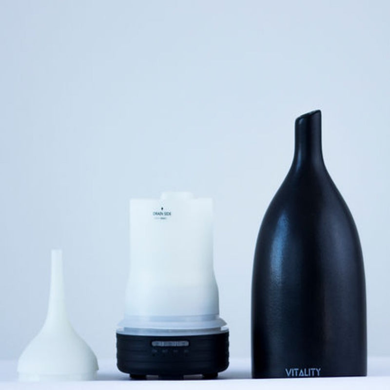 Aromatherapy Essential Oil Diffuser by Vitality - Black