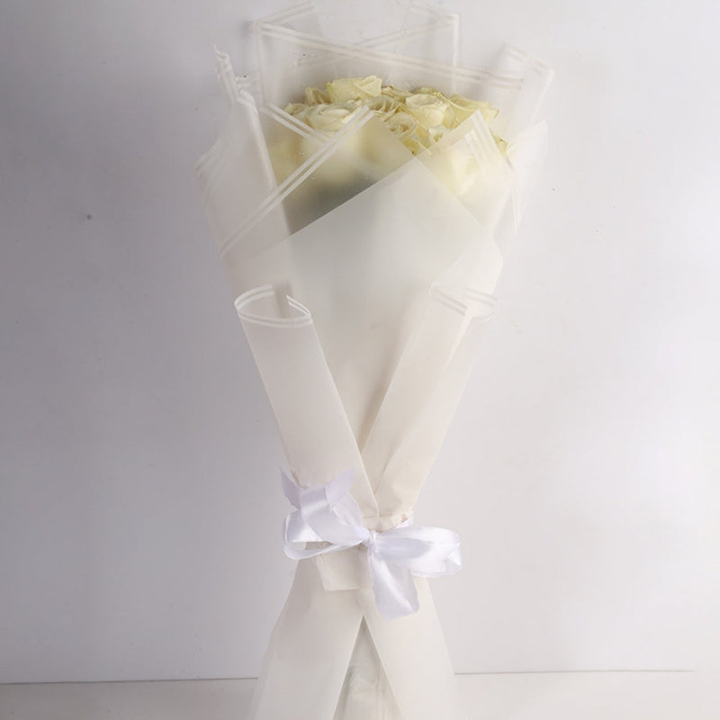 White Rose Gypsophila Bouquet