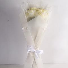 White Rose Gypsophila Bouquet