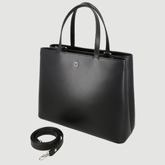 Luxe Leather Dual-Zip Handbag